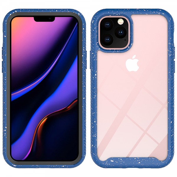 iPhone 11 Pro 5.8 inches 2019 Case,Shockproof Rubber Hybrid Clear Back PC Hard 2 in 1 Design Wireless Charging  without Screen Protector