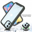 iPhone 12 Mini 5.4 inches 2020 Case,Shockproof Rubber Hybrid Clear Back PC Hard 2 in 1 Design Wireless Charging  without Screen Protector