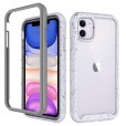 Apple iPhone 11 6.1 inches 2019 Case,Shockproof Rubber Hybrid Clear Back PC Hard 2 in 1 Design Wireless Charging  without Screen Protector