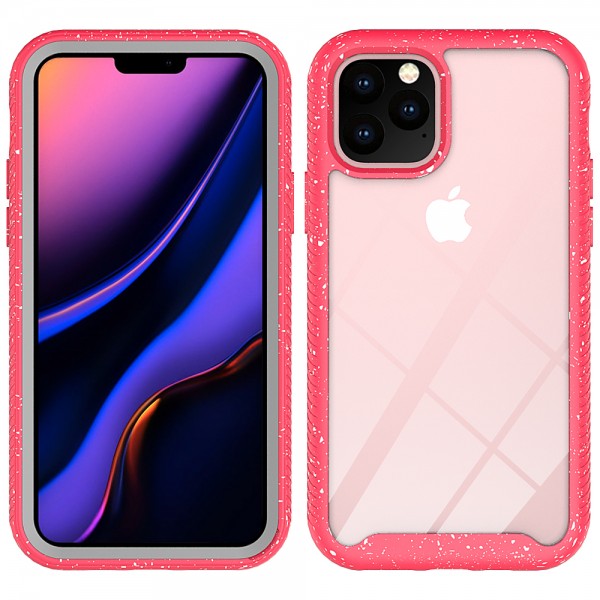 iPhone X & iPhone XS 5.8 inches Case,Shockproof Rubber Hybrid Clear Back PC Hard 2 in 1 Design Wireless Charging  without Screen Protector
