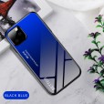 iPhone 11 6.1 inches 2019 Released Case ,9H Tempered Glass Marble Pattern Back (No Front Glass) Anti-Scratch Absorption Soft TPU Bumper