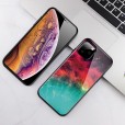 Apple iPhone Xs Max 6.5 inches Case ,9H Tempered Glass Marble Pattern Back (No Front Glass) Anti-Scratch Absorption Soft TPU Bumper Cover