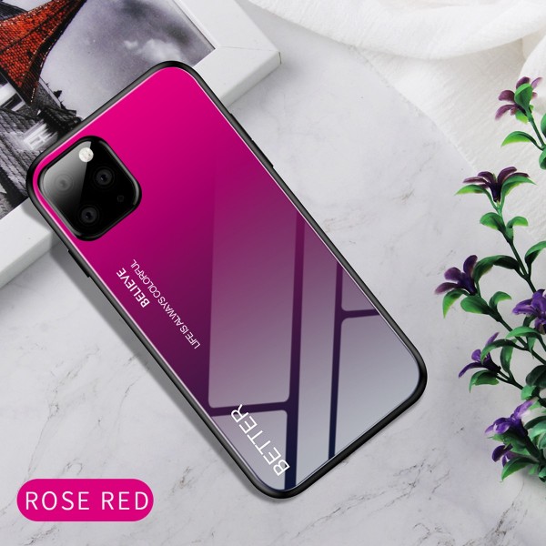 Apple iPhone XR 6.5 inches Case ,9H Tempered Glass Marble Pattern Back (No Front Glass) Anti-Scratch Absorption Soft TPU Bumper Cover