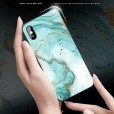 iPhone 11  6.1 inches 2019 Released Case,Marble Tempered Glass Back Phone Slim Lightweight Siliocne Bumper Without Front Screen Protector
