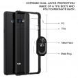 LG Stylo 6 Case,Shockproof Built-in Magnetic Car Mount Metal Ring Kickstand Protective Clear Back Cover