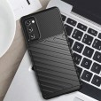 Samsung Galaxy S20 FE 5G 6.5 inch,Carbon Fiber Wireless Charging Support Anti-Scratch Lightweight Shockproof Cover Slim Fit Shell Hybrid TPU Silicone