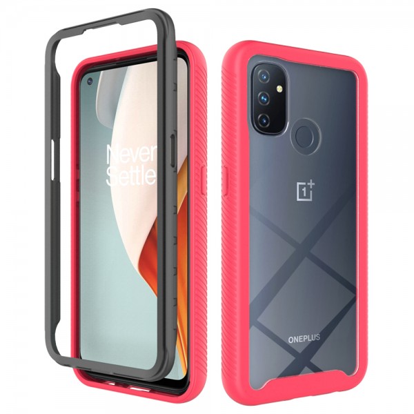 OnePlus Nord N100 Case , Hybrid Shockproof Silicone Rubber Bumper Anti-Slip Case Hard PC Cover
