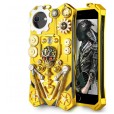 iPhone 7& iPhone 8& iPhone SE 2020 (4.7 inches )Case,ZIMON Metal Heavy Duty Linkage/Arm/Gear Roating Cool Skull Toy Cover