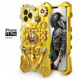 iPhone11 Pro 5.8 Inches 2019 Case,ZIMON Metal Heavy Duty Linkage/Arm/Gear Roating Cool Skull Toy Cover