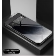 Tempered Glass TPU Pattern Slim Back Case Cover