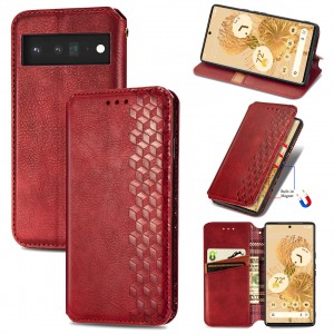 Classic Retro Magnetic Flip Wallet Kickstand Case Cover, For Samsung Galaxy S21 FE