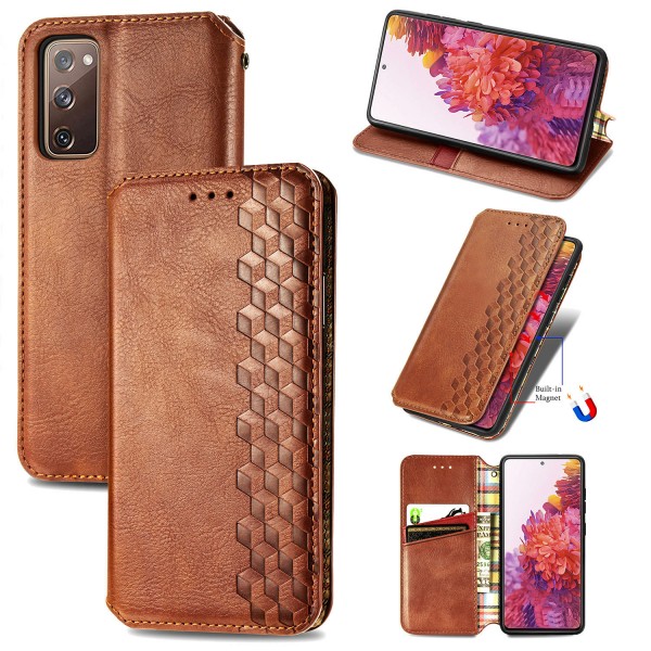 Samsung Galaxy A71 4G Case, PU Leather Wallet Folio Flip Magnetic Buckle Slim Back Cover Built-in Card Holder Slot and Stand
