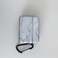 Airpods 1st & Airpods 2nd Headphone Case,Marble with Hook Anti-lost Shocjproof Protective Hard PC Cover