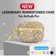 Airpods 1st & Airpods 2nd Headphone Case,Bling Glitter With Keychain Wireless Charing Hard PC Anti-lost Cover