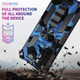 Samsung Galaxy S21 6.2 inches Case,with Built-in Magnetic Kickstand Rugged Durable Dual Layers Hybrid Bumper Shockproof Heavy Duty Military Hard Cover