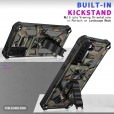 Samsung Galaxy S21 Ultra 6.8 inches Case,with Built-in Magnetic Kickstand Rugged Durable Dual Layers Hybrid Bumper Shockproof Heavy Duty Military Hard Cover