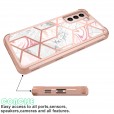 Samsung Galaxy S21 Plus 6.7 inches Case,Hard PC & Soft Silicone Dual Layer Hybrid Shockproof Rugged Bumper Protective Cover