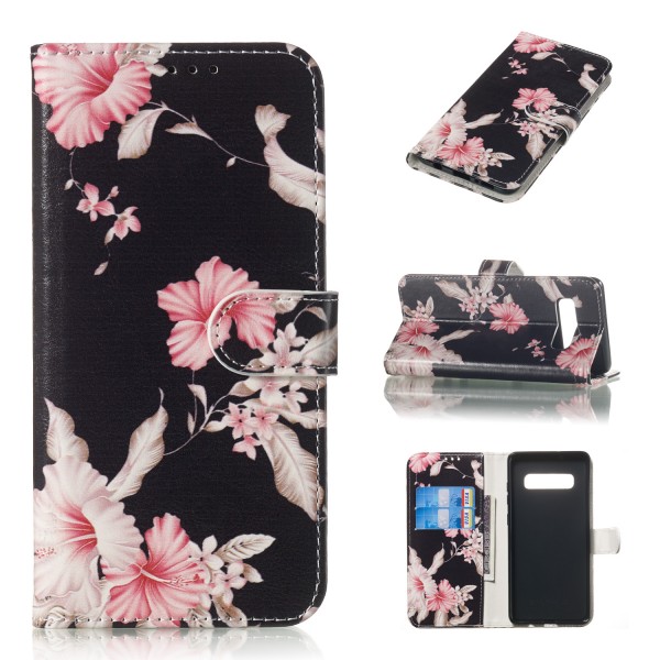 Samsung Galaxy S10 Case,Pattern PU Leather Folio Kickstand Wallet with Card Holder Slot Shockproof Cover