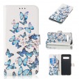 Samsung Galaxy S10 Plus Case,Pattern PU Leather Folio Kickstand Wallet with Card Holder Slot Shockproof Cover