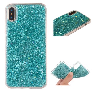 Bling Glitter Soft Rubber Shockproof Smartphone Case, For iPhone 15