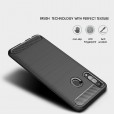 Samsung Galaxy A01 Case ,Carbon Fiber Design Soft TPU Brushed Anti-Fingerprint Protective Phone Cover