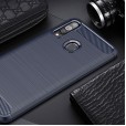 Samsung Galaxy A10E Case ,Carbon Fiber Design Soft TPU Brushed Anti-Fingerprint Protective Phone Cover