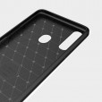 Samsung Galaxy A30 & A20 Case ,Carbon Fiber Design Soft TPU Brushed Anti-Fingerprint Protective Phone Cover