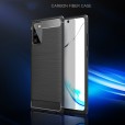 Samsung Galaxy A71 4G 6.7 inches Case,Carbon Fiber Design Soft TPU Brushed Anti-Fingerprint Protective Phone Cover