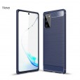 Samsung Galaxy A71 4G 6.7 inches Case,Carbon Fiber Design Soft TPU Brushed Anti-Fingerprint Protective Phone Cover