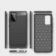 Samsung Galaxy A71 5G 6.7 inches Case,Carbon Fiber Design Soft TPU Brushed Anti-Fingerprint Protective Phone Cover