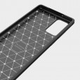 Samsung Galaxy A81& M60S & Note10 Lite Case,Carbon Fiber Design Soft TPU Brushed Anti-Fingerprint Protective Phone Cover