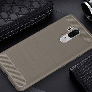 LG G7 Case,Carbon Fiber Design Soft TPU Brushed Anti-Fingerprint Protective Phone Cover, For LG G7
