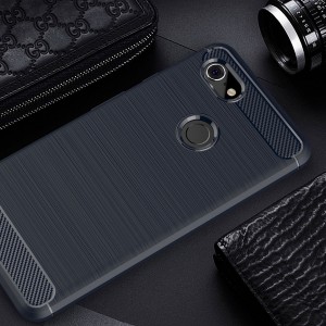 Google Pixel 2 Case,Carbon Fiber Design Soft TPU Brushed Anti-Fingerprint Protective Phone Cover, For Google Pixel 2