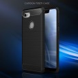 Google Pixel 3A XL Case,Carbon Fiber Design Soft TPU Brushed Anti-Fingerprint Protective Phone Cover