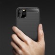 iPhone 12 Pro Max (6.7 inches) 2020 Release Case,Carbon Fiber Design Soft TPU Brushed Anti-Fingerprint Protective Phone Cover