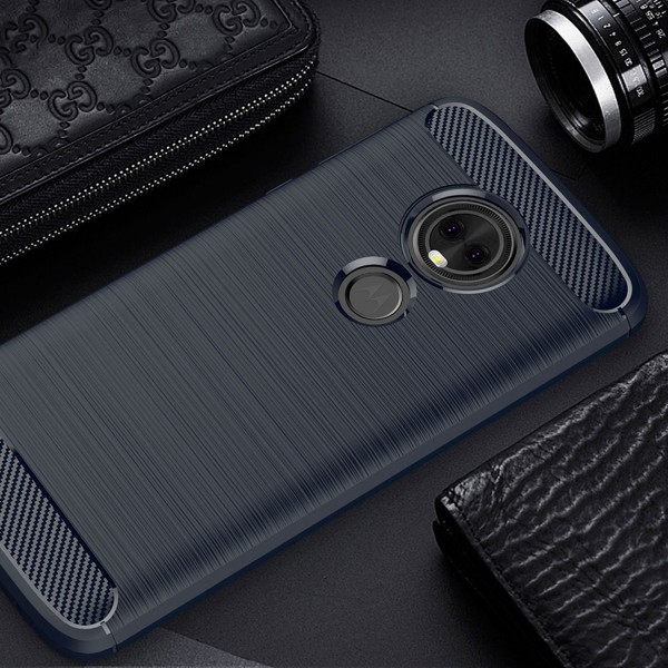 Motorola G5 Case ,Carbon Fiber Design Soft TPU Brushed Anti-Fingerprint Protective Phone Cover