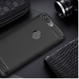 OnePlus 6 Case ,Carbon Fiber Design Soft TPU Brushed Anti-Fingerprint Protective Phone Cover