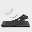 OnePlus 7 Pro Case ,Carbon Fiber Design Soft TPU Brushed Anti-Fingerprint Protective Phone Cover
