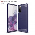 Samsung Galaxy S20 FE 5G 6.5 inch,Carbon Fiber Texture Design Lightweight Shockproof Cover Slim Fit Shell Soft TPU Silicone