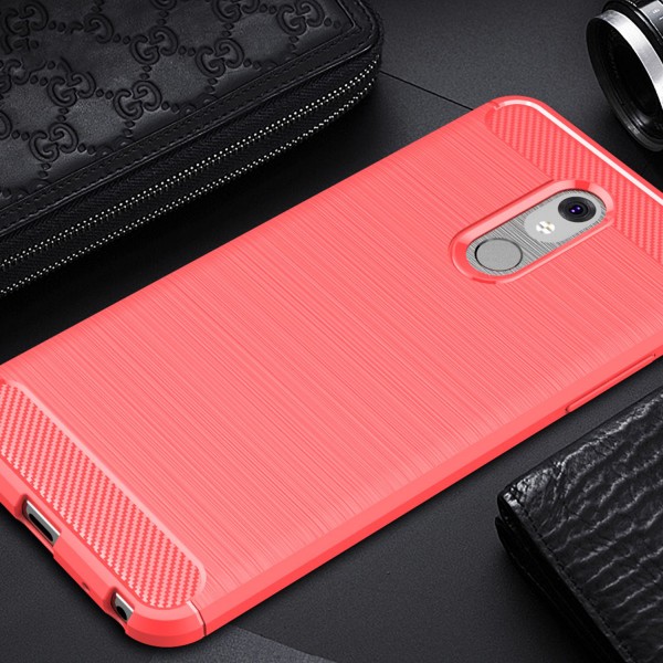 LG Stylo 5 Case, Carbon Fiber Design Soft TPU Brushed Anti-Fingerprint Protective Phone Cover