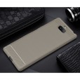 Sony Xperia XA2 Plus Case , Carbon Fiber Design Soft TPU Brushed Anti-Fingerprint Protective Phone Cover