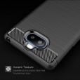 Sony Xperia XA2 Ultra Case , Carbon Fiber Design Soft TPU Brushed Anti-Fingerprint Protective Phone Cover