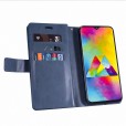 Samsung Galaxy A20 & A30 Case, 9 Cards Holder Folio Flip Leather Zipper Purse Magnetic Wallet with Strap, Money Pocket Kickstand Full Protective Cover