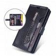 Samsung Galaxy A50 Case, 9 Cards Holder Folio Flip Leather Zipper Purse Magnetic Wallet with Strap, Money Pocket Kickstand Full Protective Cover