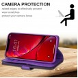 iPhone 12 Mini  (5.4 inches) 2020 Release , 9 Cards Holder Folio Flip Leather Zipper Purse Magnetic Wallet with Strap, Money Pocket Kickstand Full Protective Cover