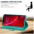 iPhone XS 5.8 inches, 9 Cards Holder Folio Flip Leather Zipper Purse Magnetic Wallet with Strap, Money Pocket Kickstand Full Protective Cover