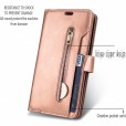 For Samsung Galaxy Note10 & Note10 5G Case, 9 Cards Holder Folio Flip Leather Zipper Purse Magnetic Wallet with Strap, Money Pocket Kickstand Full Protective Cover