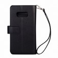 Samsung Galaxy S10 5G Case, 9 Cards Holder Folio Flip Leather Zipper Purse Magnetic Wallet with Strap, Money Pocket Kickstand Full Protective Cover