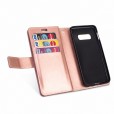 Samsung Galaxy S10 Case, 9 Cards Holder Folio Flip Leather Zipper Purse Magnetic Wallet with Strap, Money Pocket Kickstand Full Protective Cover