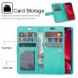 Samsung Galaxy S8 , 9 Cards Holder Folio Flip Leather Zipper Purse Magnetic Wallet with Strap, Money Pocket Kickstand Full Protective Cover